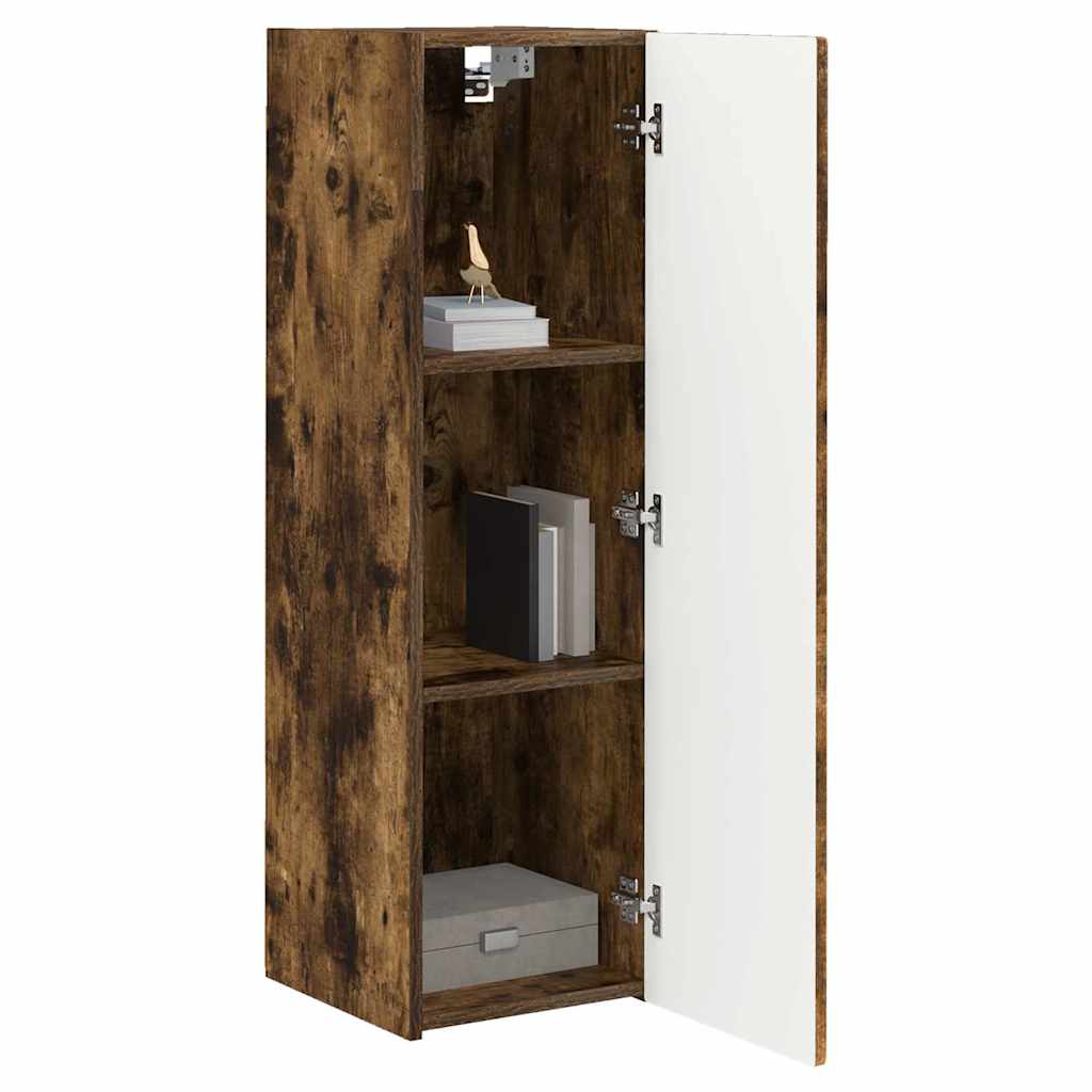 Dulap TV de perete 2 pcs Stejar fumuriu 30 x 31 x 100 cm — imaginea 4