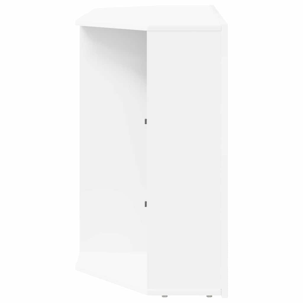 Sifonier LED pentru TV coltar Alb 100x40x68cm Lemn compozit — imaginea 10