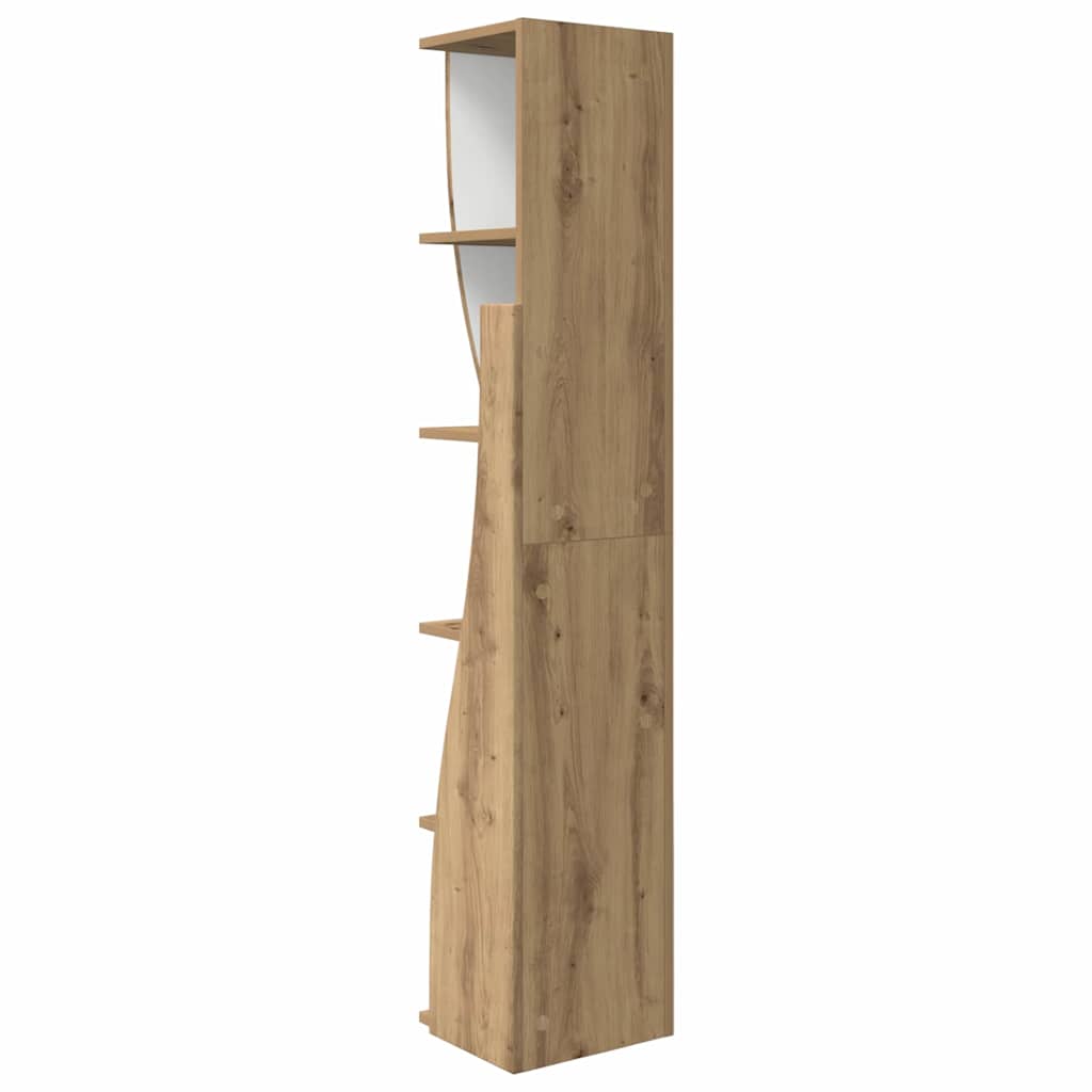 Dulap de colt Alb 27,5x27x140cm Lemn compozit — imaginea 8