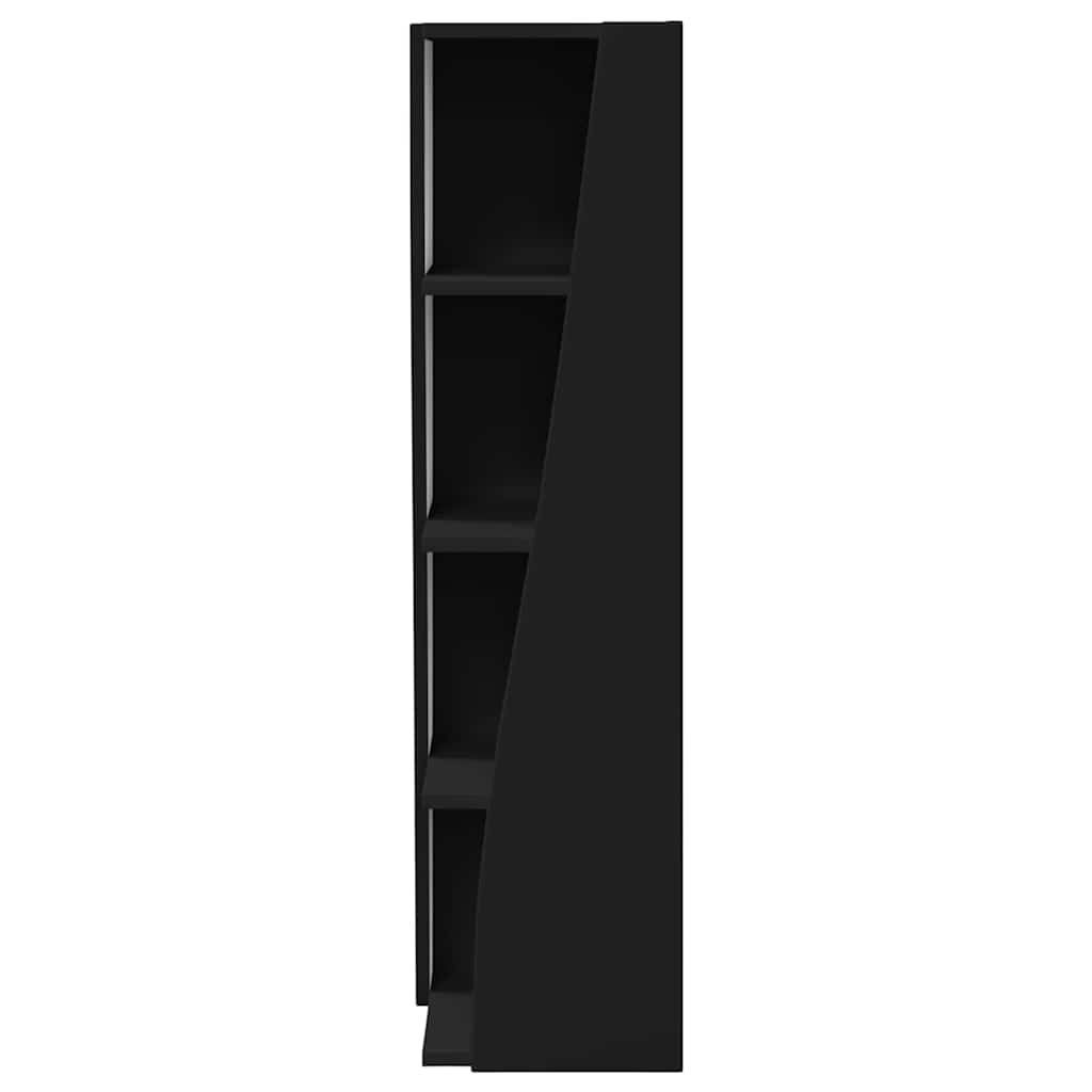 Dulap de colt Alb 27,5x27x102cm Lemn compozit — imaginea 6