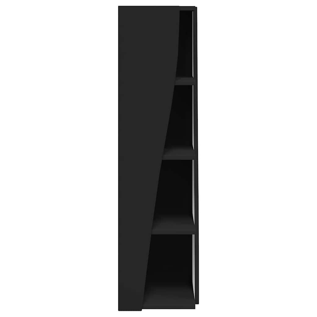 Dulap de colt Alb 27,5x27x102cm Lemn compozit — imaginea 7