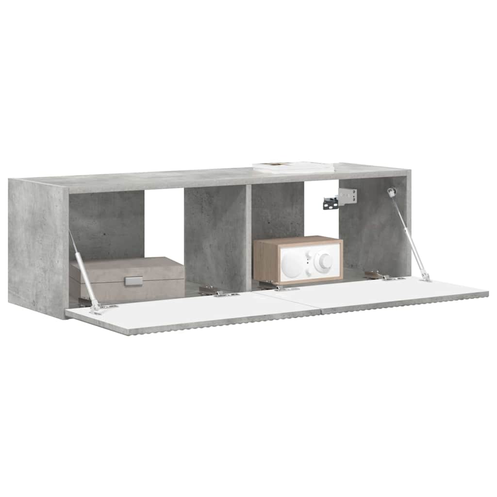 Dulap TV de perete Beton 60 x 31 x 29.5 cm Lemn compozit — imaginea 4