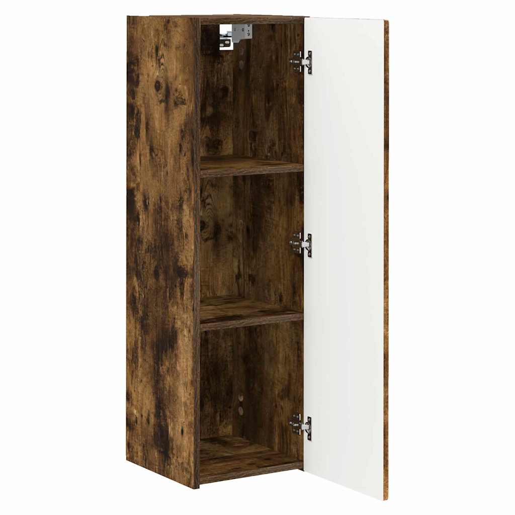 Dulap TV de perete 2 pcs Stejar fumuriu 30 x 31 x 100 cm — imaginea 7