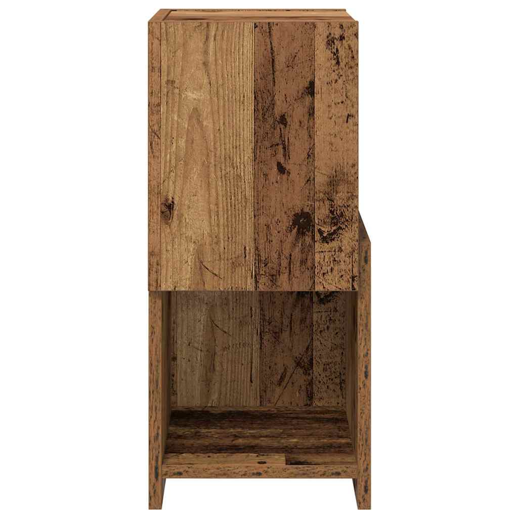 Dulap de colt Alb 25,5x25x55cm Lemn compozit — imaginea 7