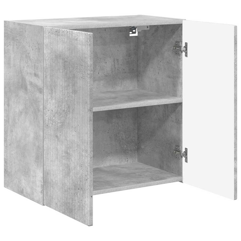 Dulap TV de perete Pe perete Gri din beton 59,5 x 31 x 60 cm — imaginea 6