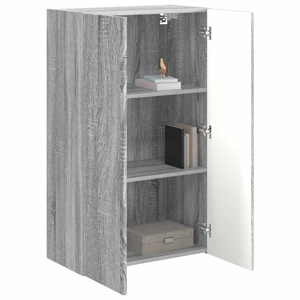 Dulap TV de perete Gri Sonoma 59,5 x 31 x 100 cm Lemn compozit — imaginea 4