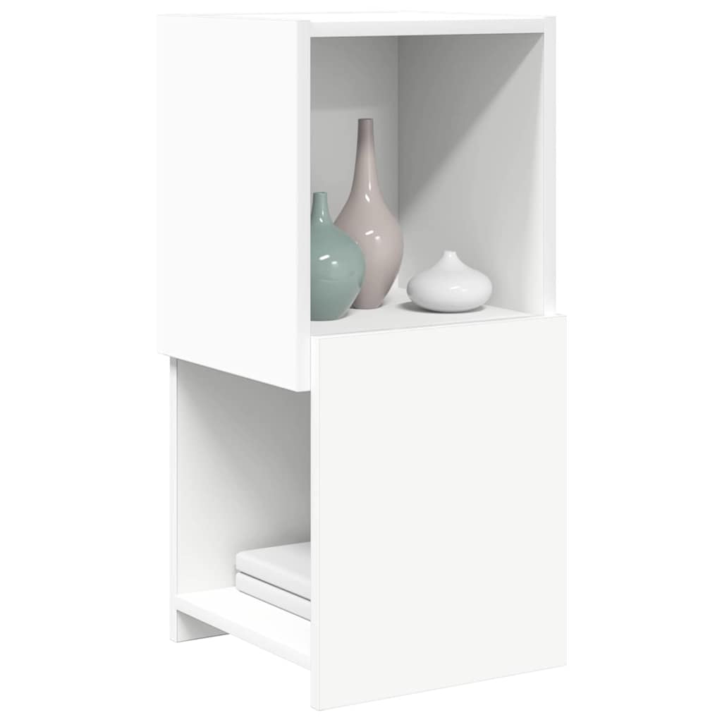 Dulap de colt Alb 30,5x30x65cm Lemn compozit — imaginea 4