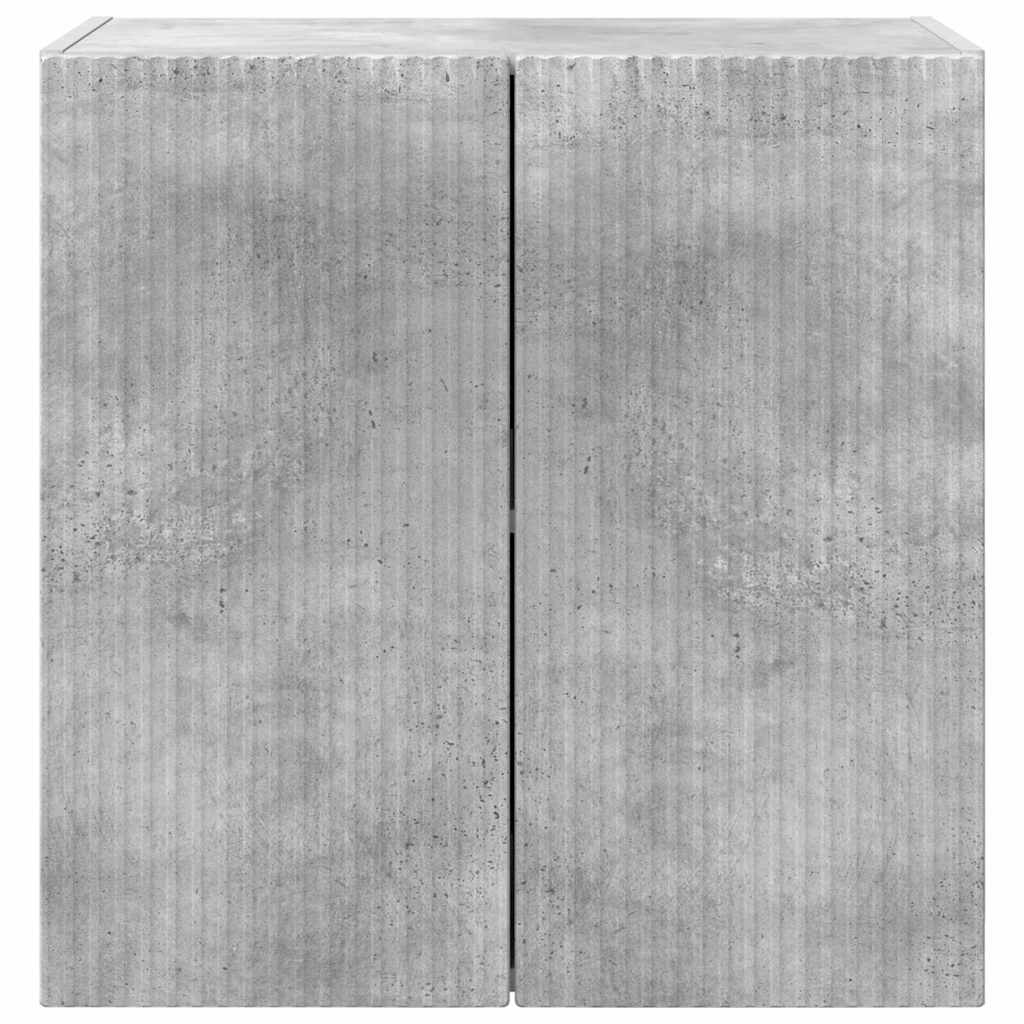 Dulap TV de perete Pe perete Gri din beton 59,5 x 31 x 60 cm — imaginea 7