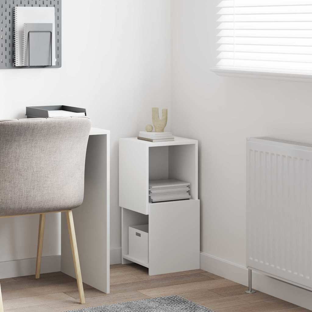 Dulap de colt Alb 30,5x30x65cm Lemn compozit — imaginea 5