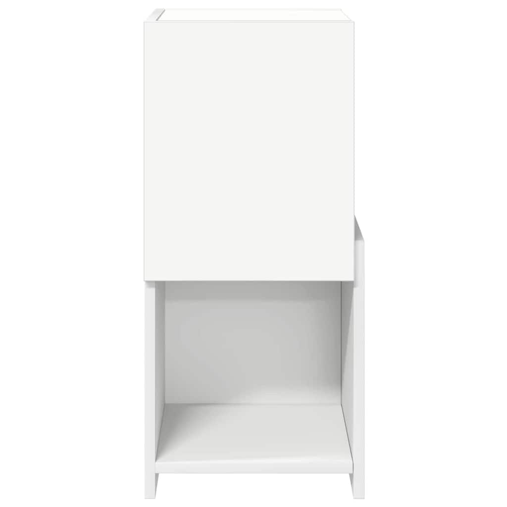 Dulap de colt Alb 30,5x30x65cm Lemn compozit — imaginea 6