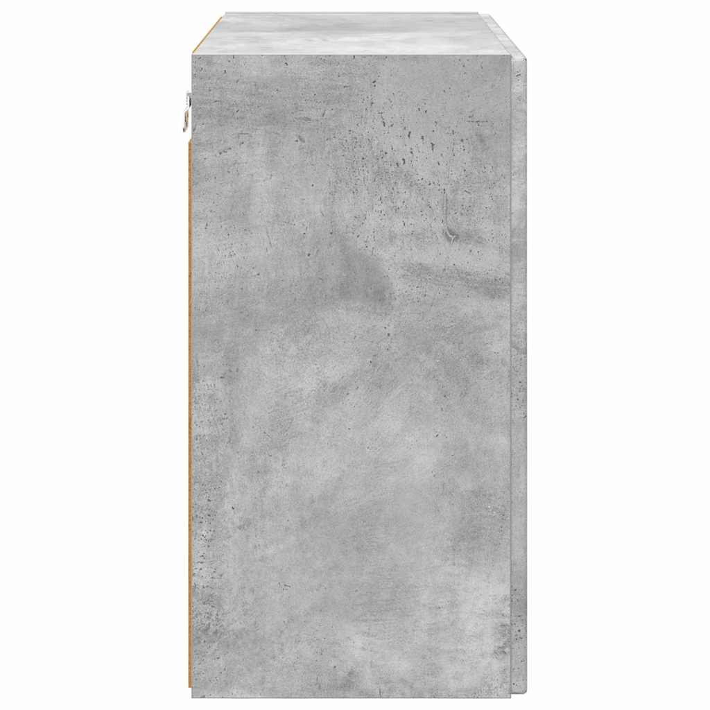 Dulap TV de perete Pe perete Gri din beton 59,5 x 31 x 60 cm — imaginea 8