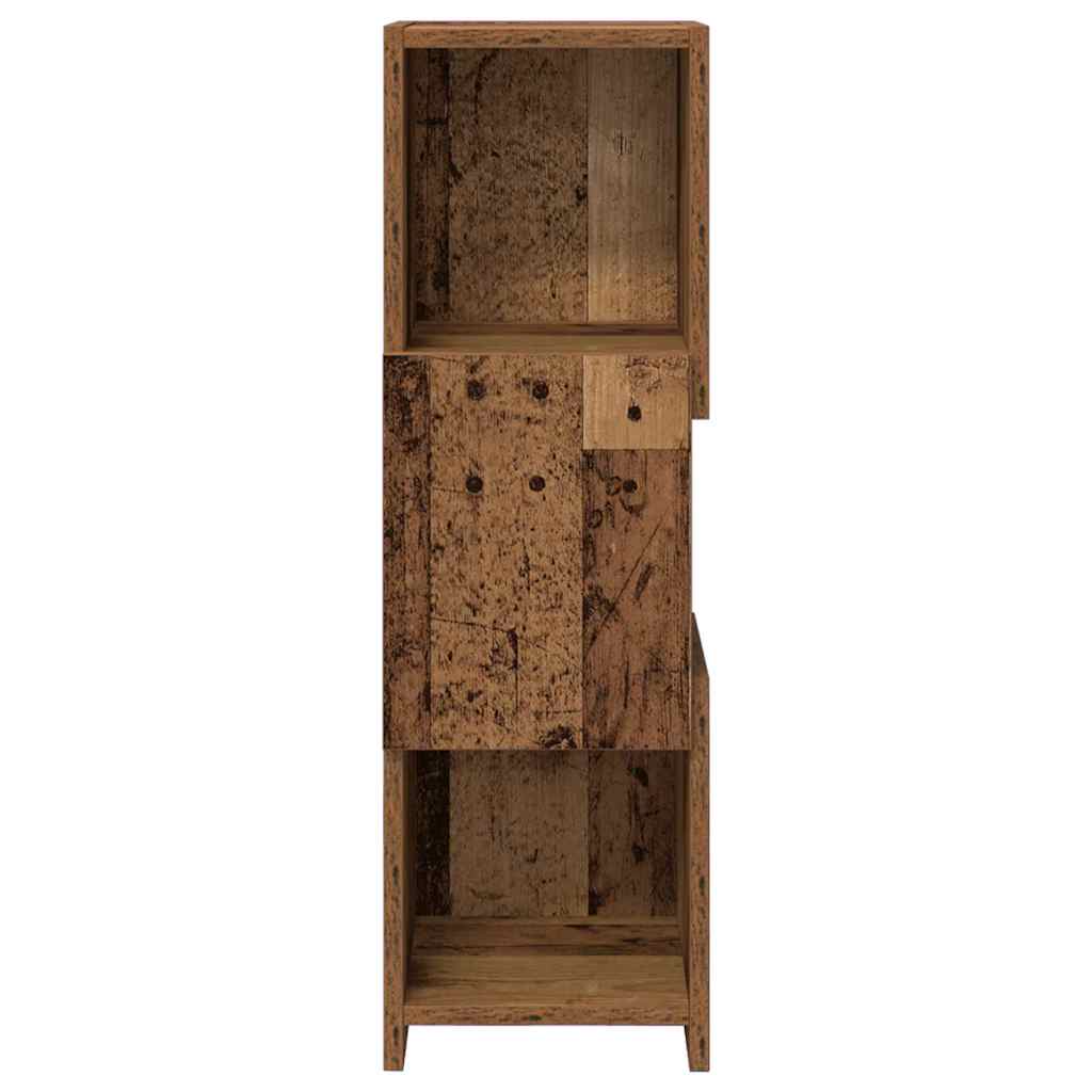 Dulap de colt Alb 25,5x25x80cm Lemn compozit — imaginea 7