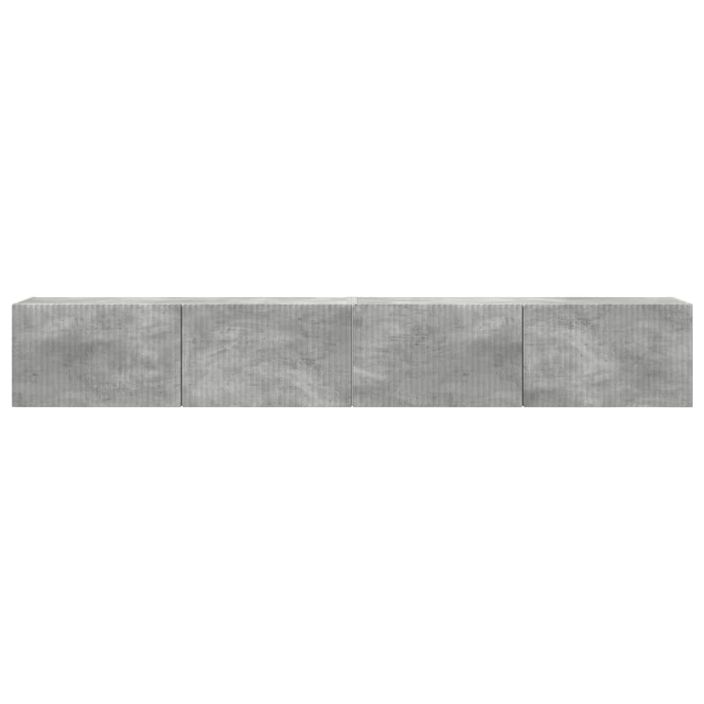 Dulap TV de perete 2 pcs Beton 60 x 31 x 29.5 cm Lemn compozit — imaginea 8
