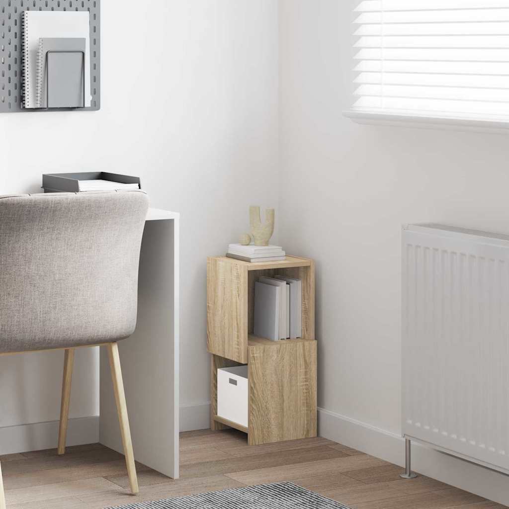 Dulap de colt Alb 25,5x25x55cm Lemn compozit — imaginea 5