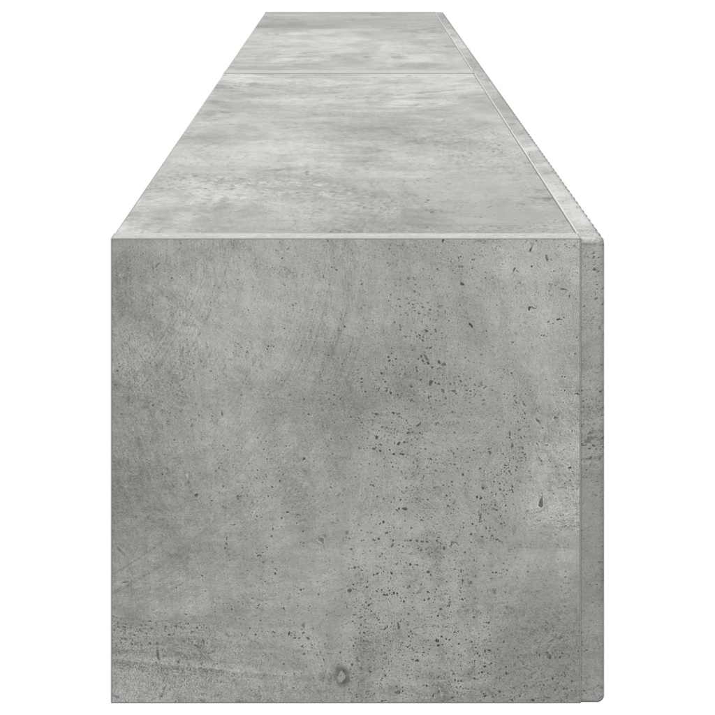 Dulap TV de perete 2 pcs Beton 60 x 31 x 29.5 cm Lemn compozit — imaginea 9