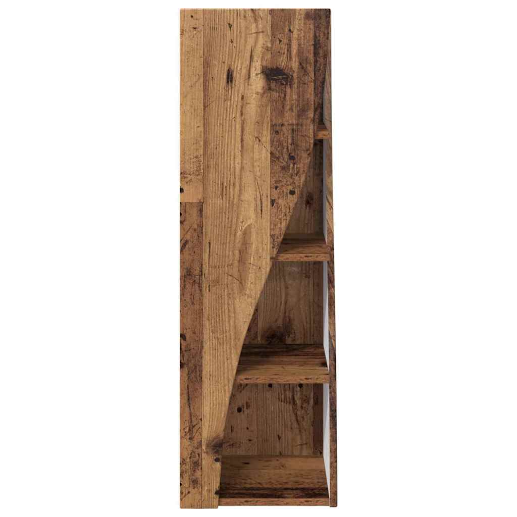 Dulap de colt Alb 32x32x102cm Lemn compozit — imaginea 6