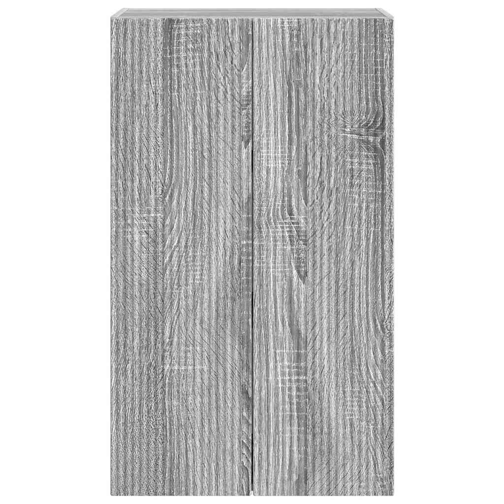Dulap TV de perete Gri Sonoma 59,5 x 31 x 100 cm Lemn compozit — imaginea 7