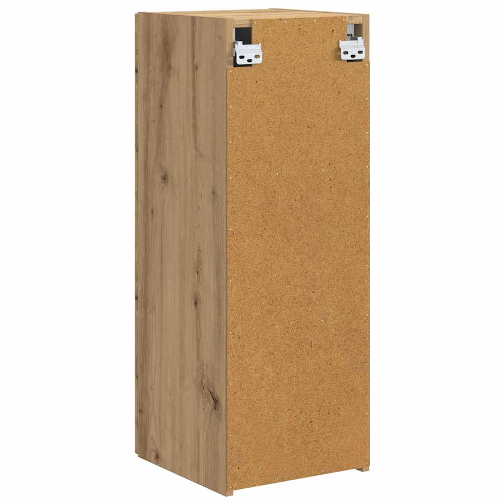 Dulap TV de perete 2 pcs Stejar artizanal 30 x 31 x 80 cm — imaginea 3
