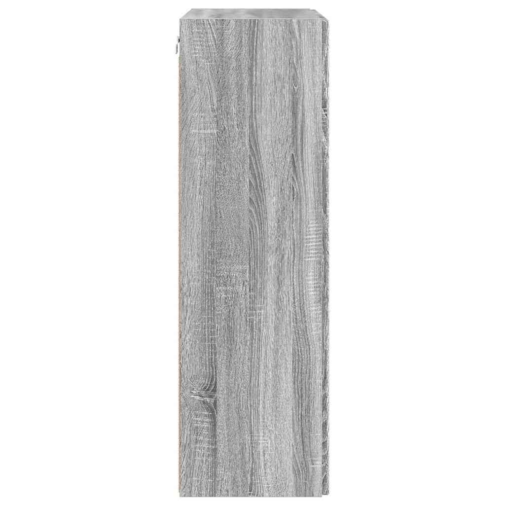 Dulap TV de perete Gri Sonoma 59,5 x 31 x 100 cm Lemn compozit — imaginea 8