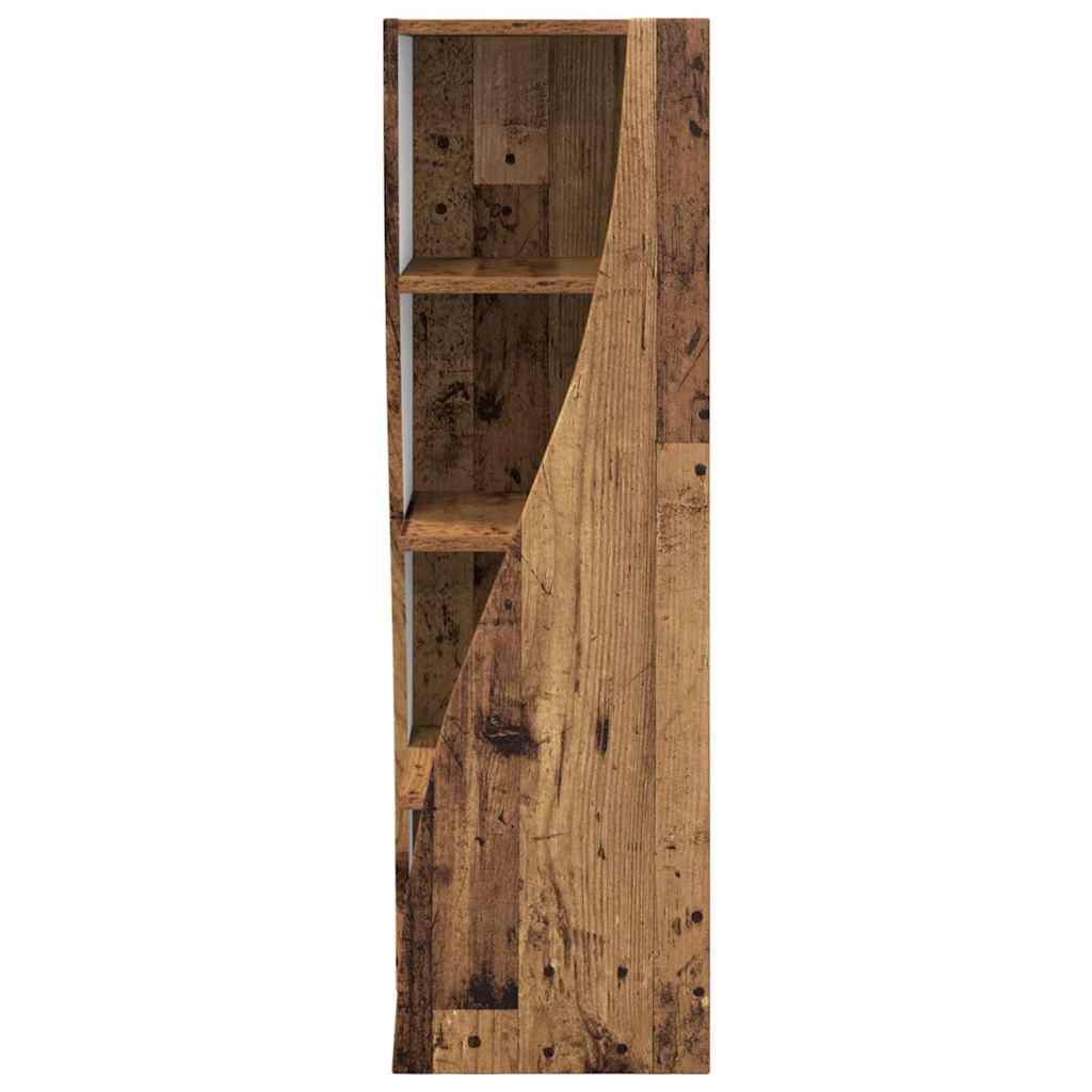 Dulap de colt Alb 32x32x102cm Lemn compozit — imaginea 7