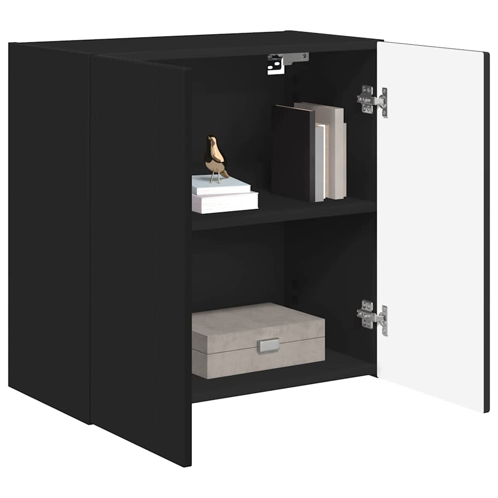 Dulap TV de perete Negru 59,5 x 31 x 60 cm Lemn compozit — imaginea 4