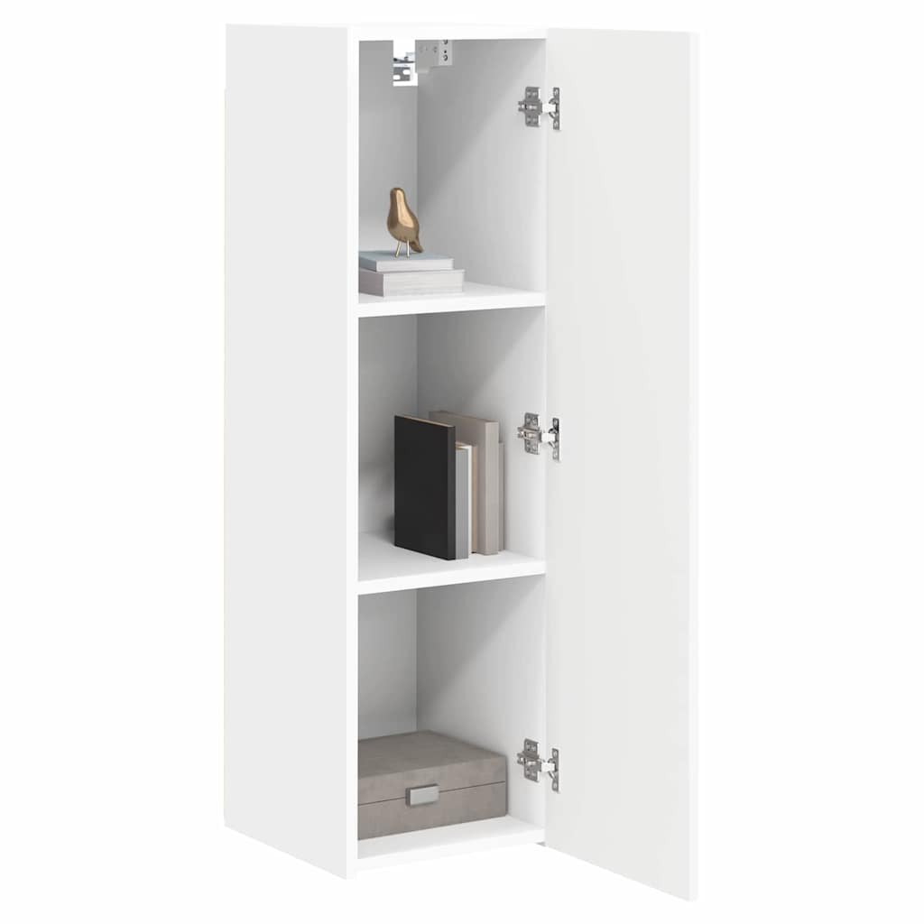 Dulap TV de perete 2 pcs Alb 30 x 31 x 100 cm Lemn compozit — imaginea 4
