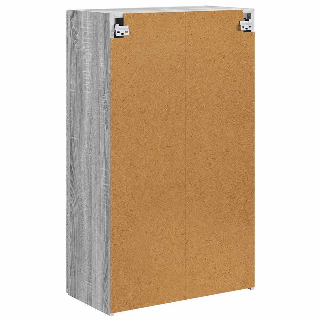 Dulap TV de perete Gri Sonoma 59,5 x 31 x 100 cm Lemn compozit — imaginea 9