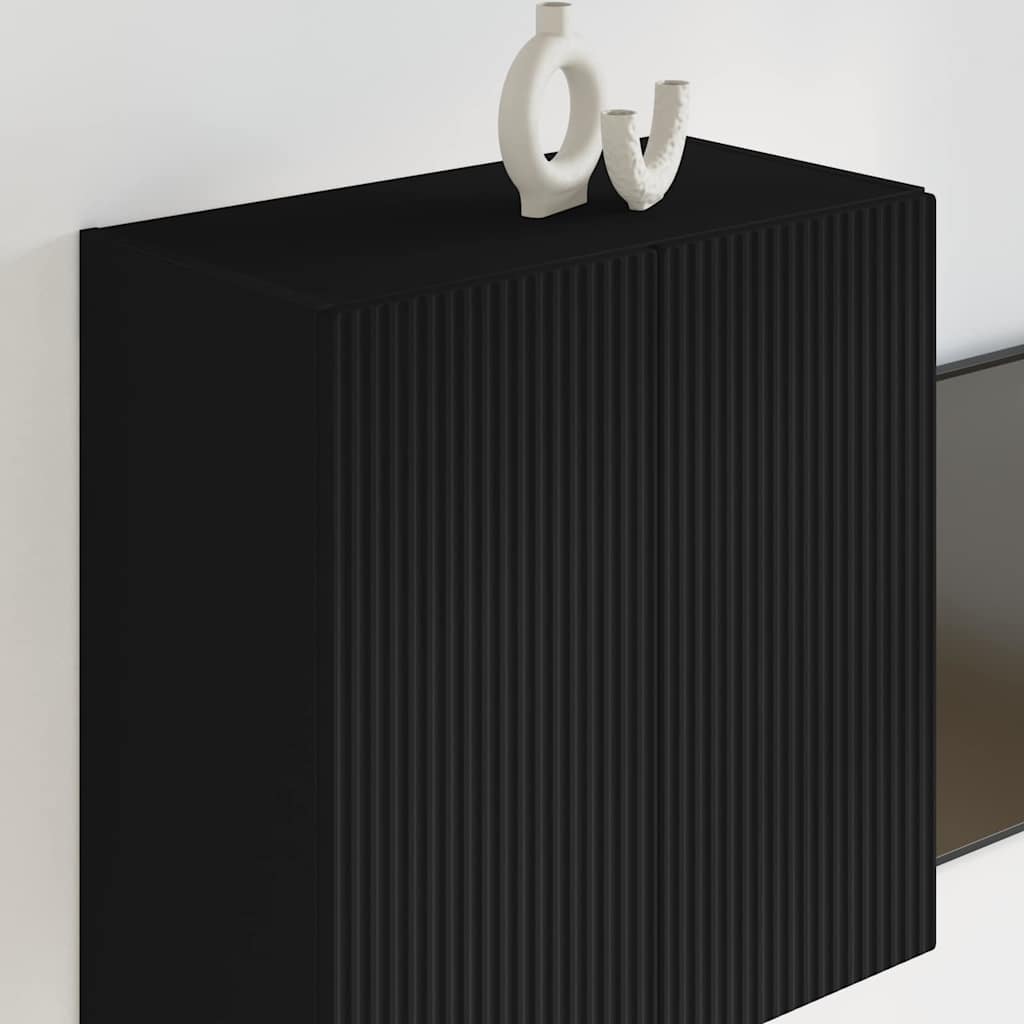 Dulap TV de perete Negru 59,5 x 31 x 60 cm Lemn compozit — imaginea 5