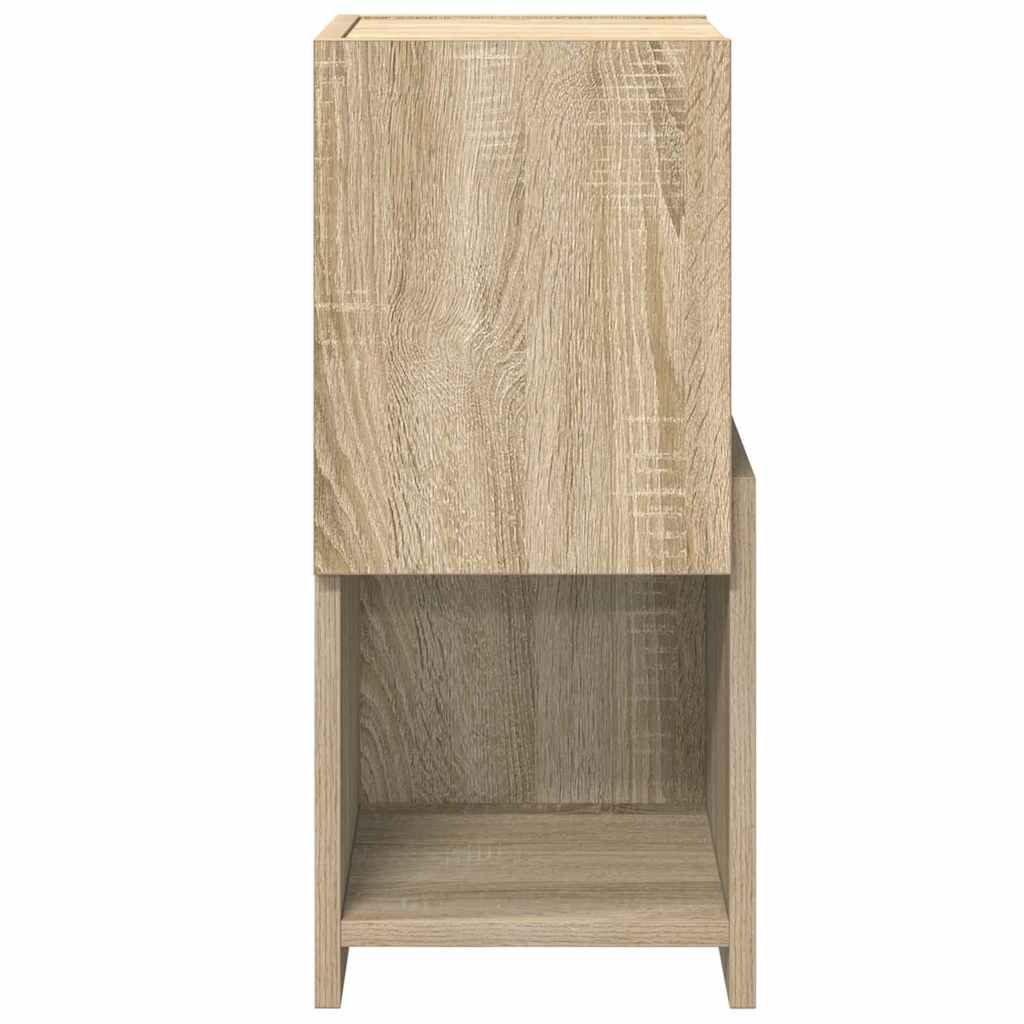 Dulap de colt Alb 25,5x25x55cm Lemn compozit — imaginea 7