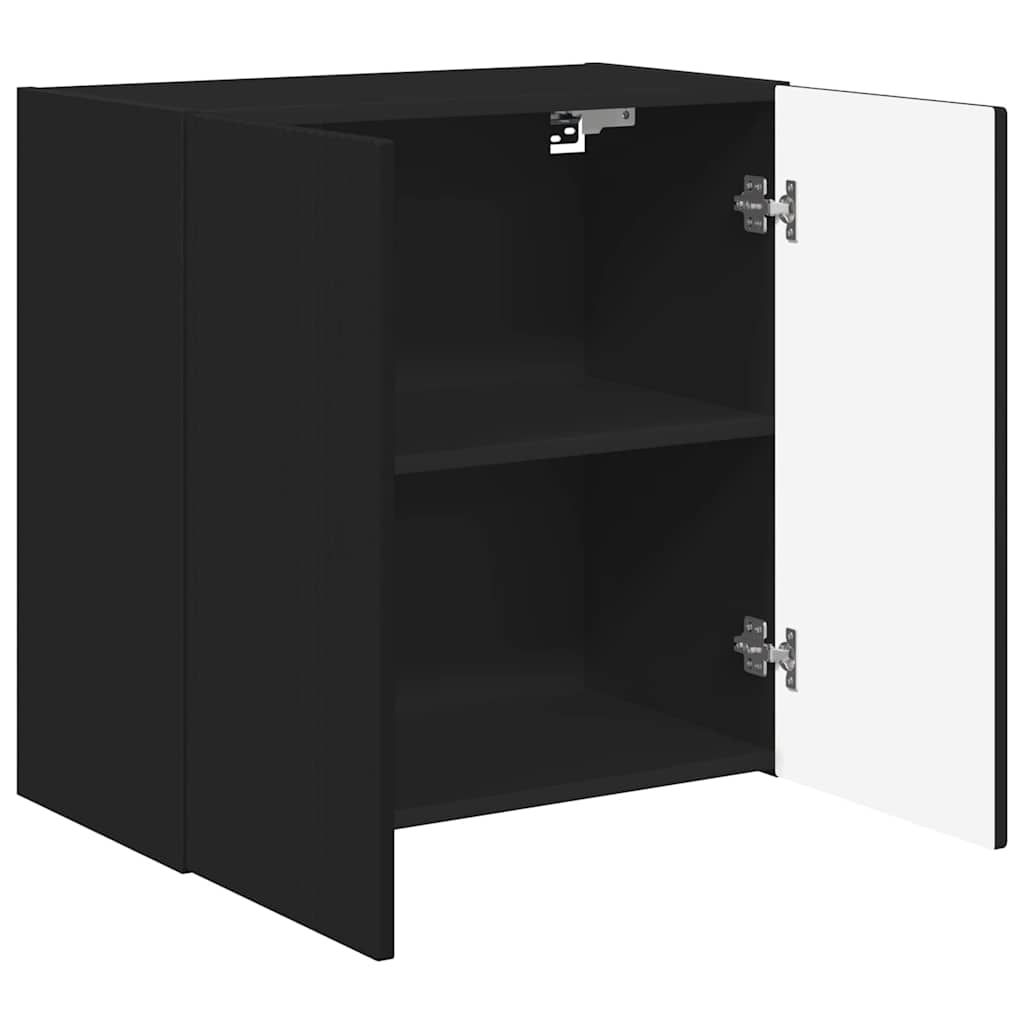 Dulap TV de perete Negru 59,5 x 31 x 60 cm Lemn compozit — imaginea 6