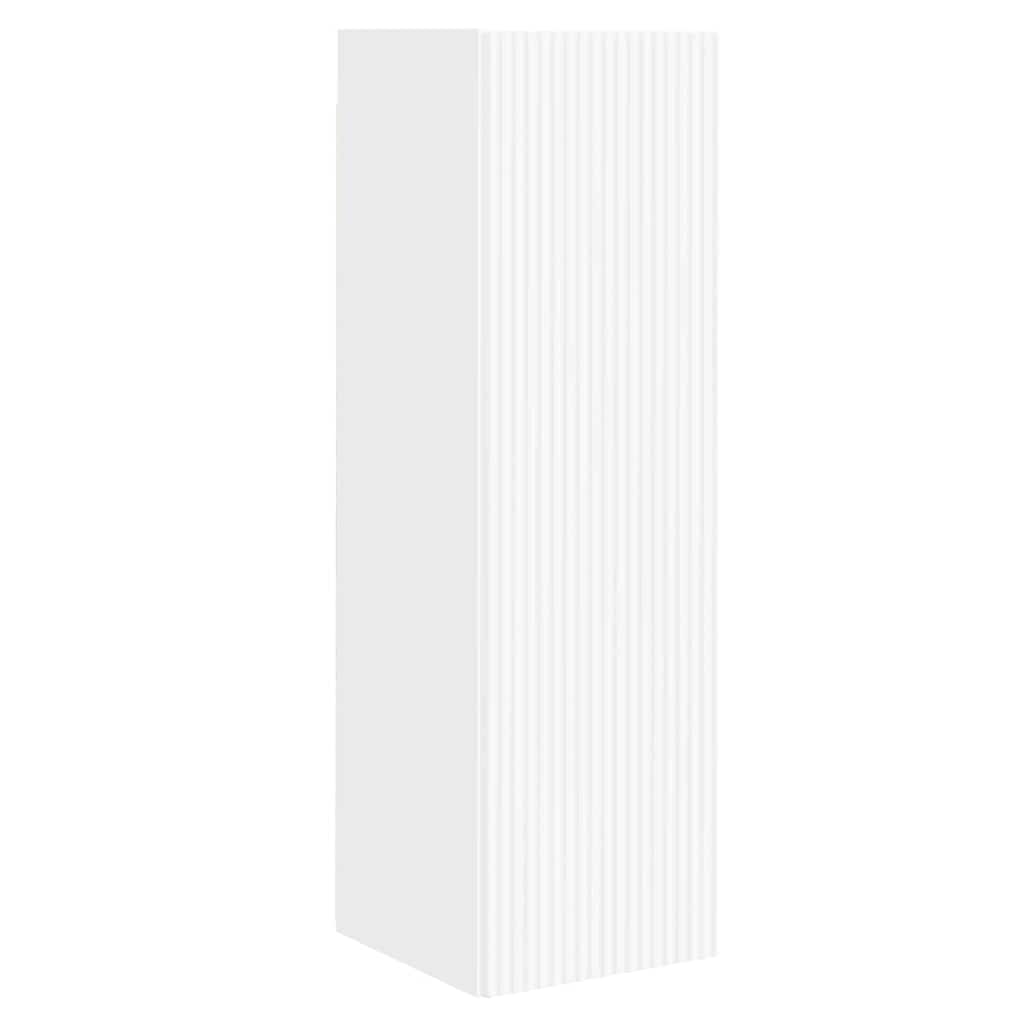 Dulap TV de perete 2 pcs Alb 30 x 31 x 100 cm Lemn compozit — imaginea 6