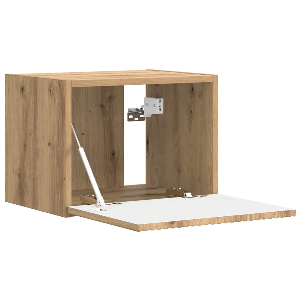 Dulap TV de perete 2 pcs Stejar artizanal 60 x 31 x 29.5 cm — imaginea 6