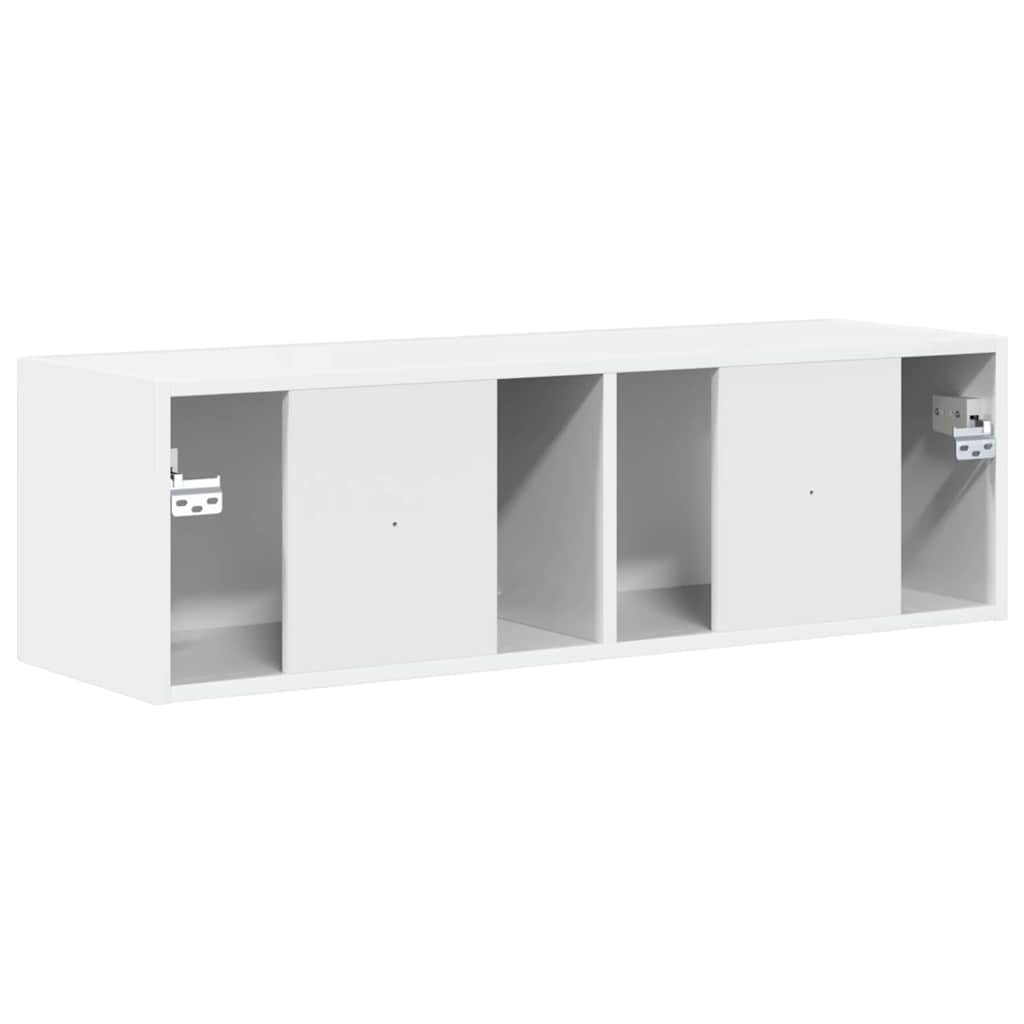 Dulap TV de perete Alb Lucios 60 x 31 x 29.5 cm Lemn compozit — imaginea 8