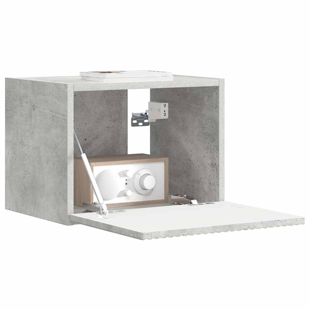 Dulap TV de perete Beton 60 x 31 x 29.5 cm Lemn compozit — imaginea 4