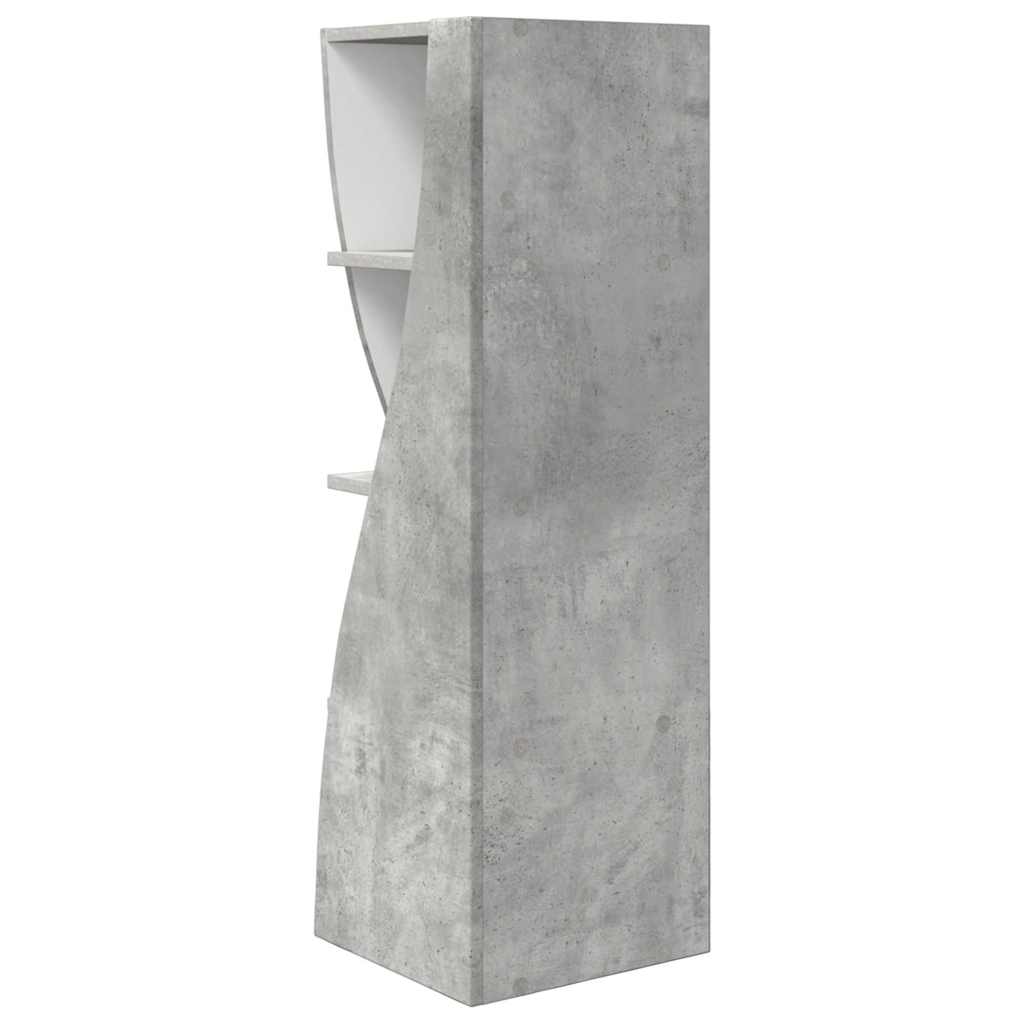 Dulap de colt Alb 32x32x102cm Lemn compozit — imaginea 8