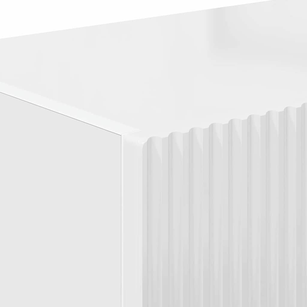 Dulap TV de perete Alb Lucios 60 x 31 x 29.5 cm Lemn compozit — imaginea 9