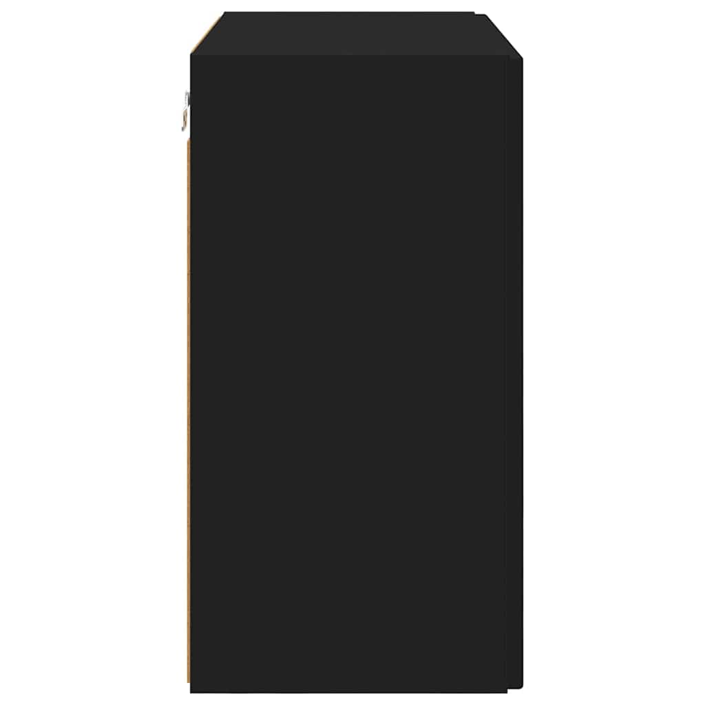 Dulap TV de perete Negru 59,5 x 31 x 60 cm Lemn compozit — imaginea 8
