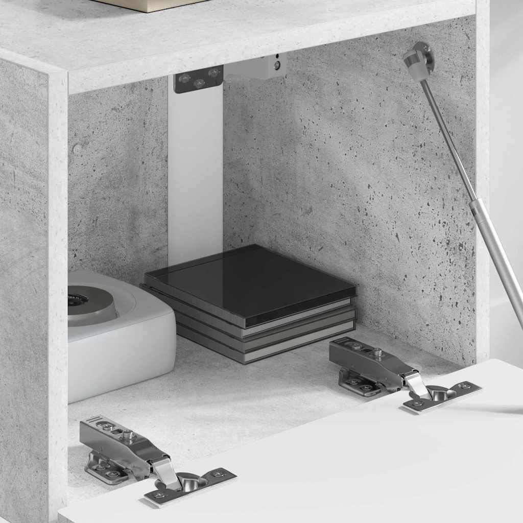 Dulap TV de perete Beton 60 x 31 x 29.5 cm Lemn compozit — imaginea 5