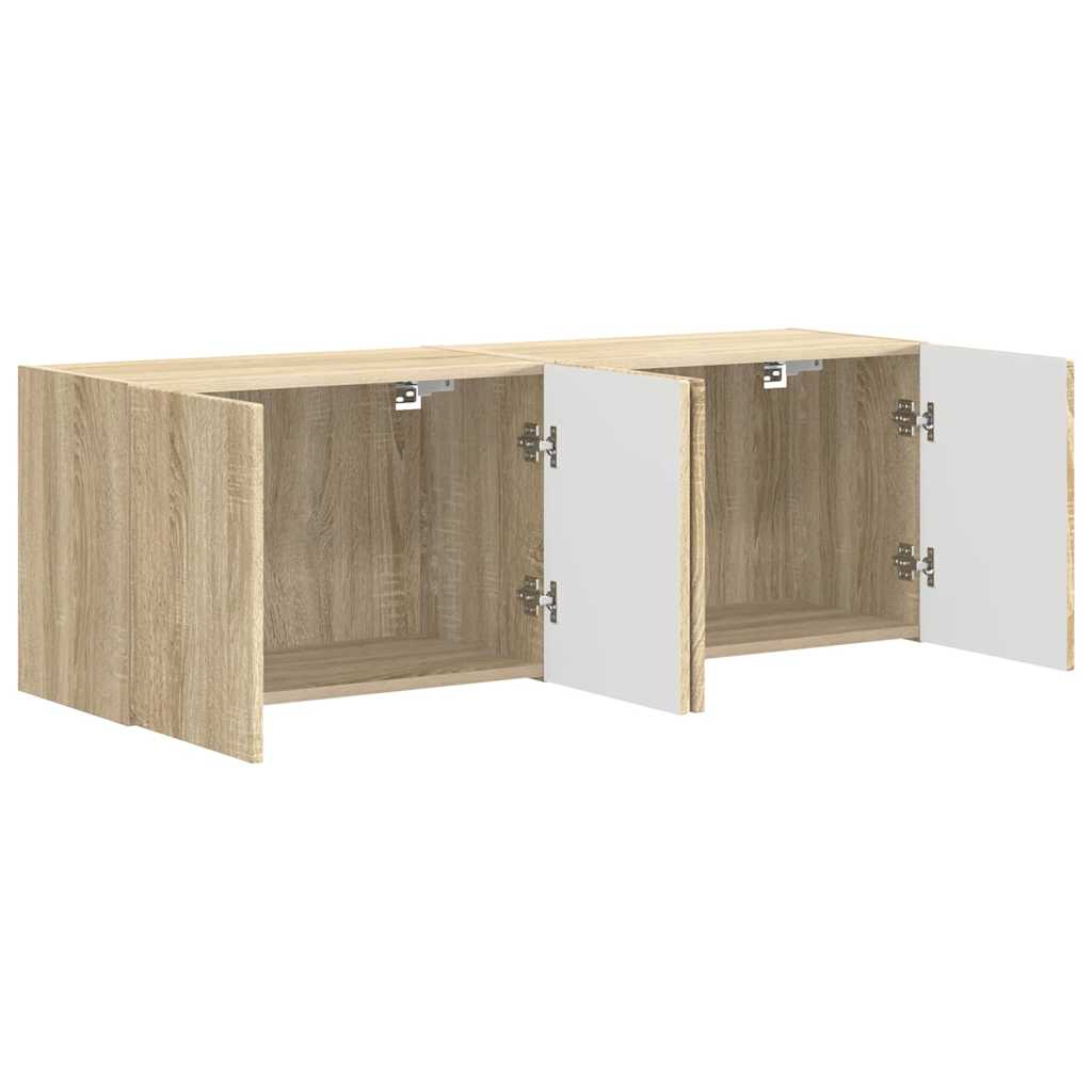 Dulap TV de perete 2 pcs Stejar Sonoma 59,5 x 31 x 40 cm — imaginea 6