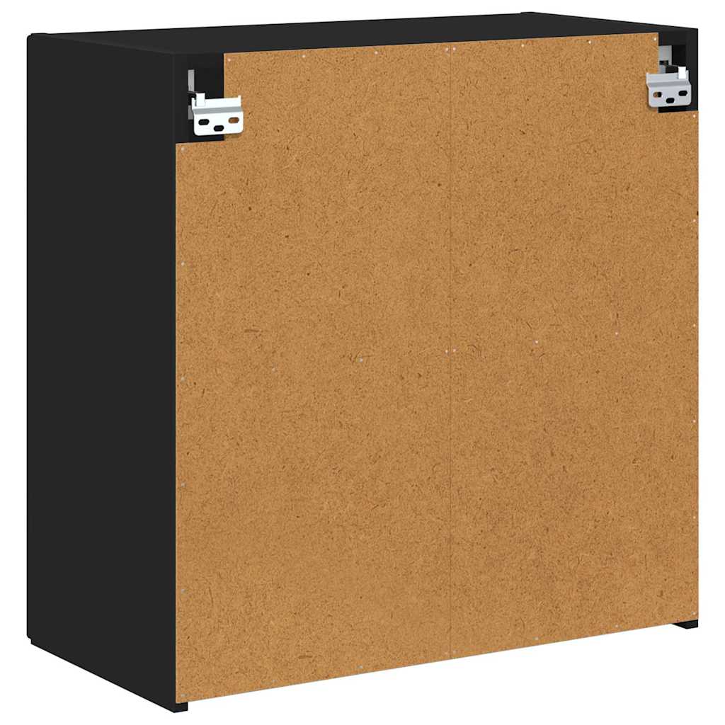 Dulap TV de perete Negru 59,5 x 31 x 60 cm Lemn compozit — imaginea 9