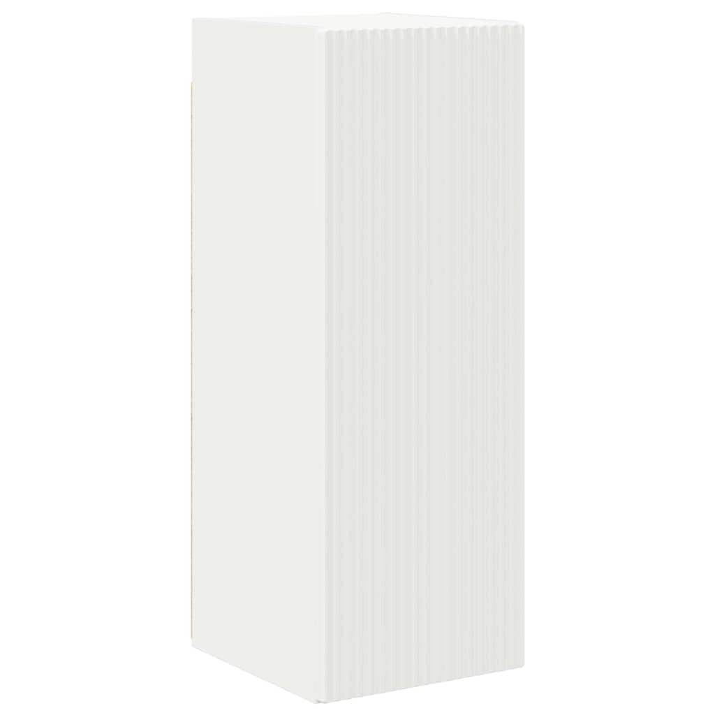 Dulap TV de perete 2 pcs Alb 30 x 31 x 80 cm Lemn compozit — imaginea 6