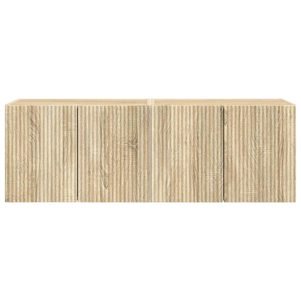 Dulap TV de perete 2 pcs Stejar Sonoma 59,5 x 31 x 40 cm — imaginea 7