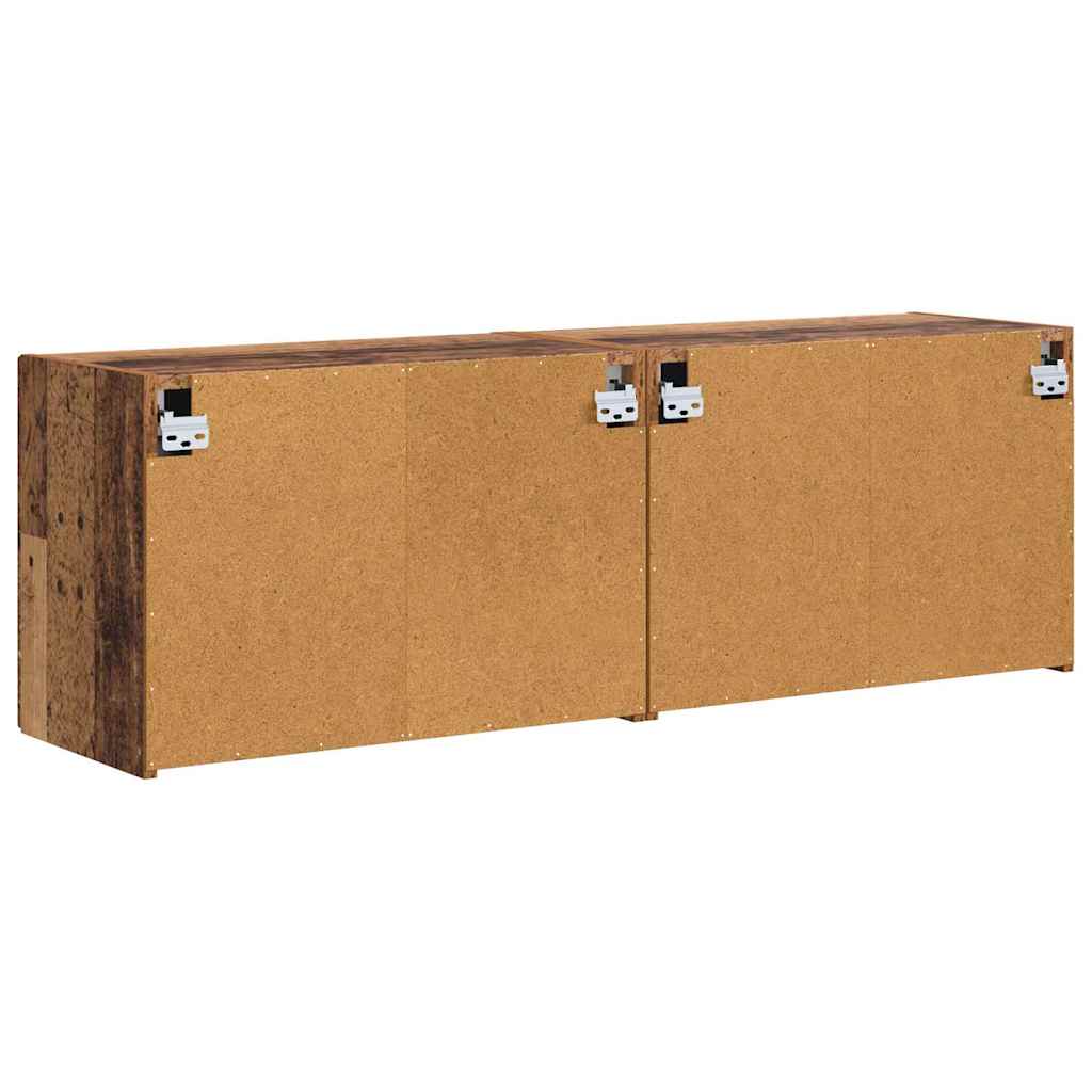 Dulap TV de perete Pe perete 2 pcs Lemn Vechi 59,5 x 31 x 40 cm — imaginea 9