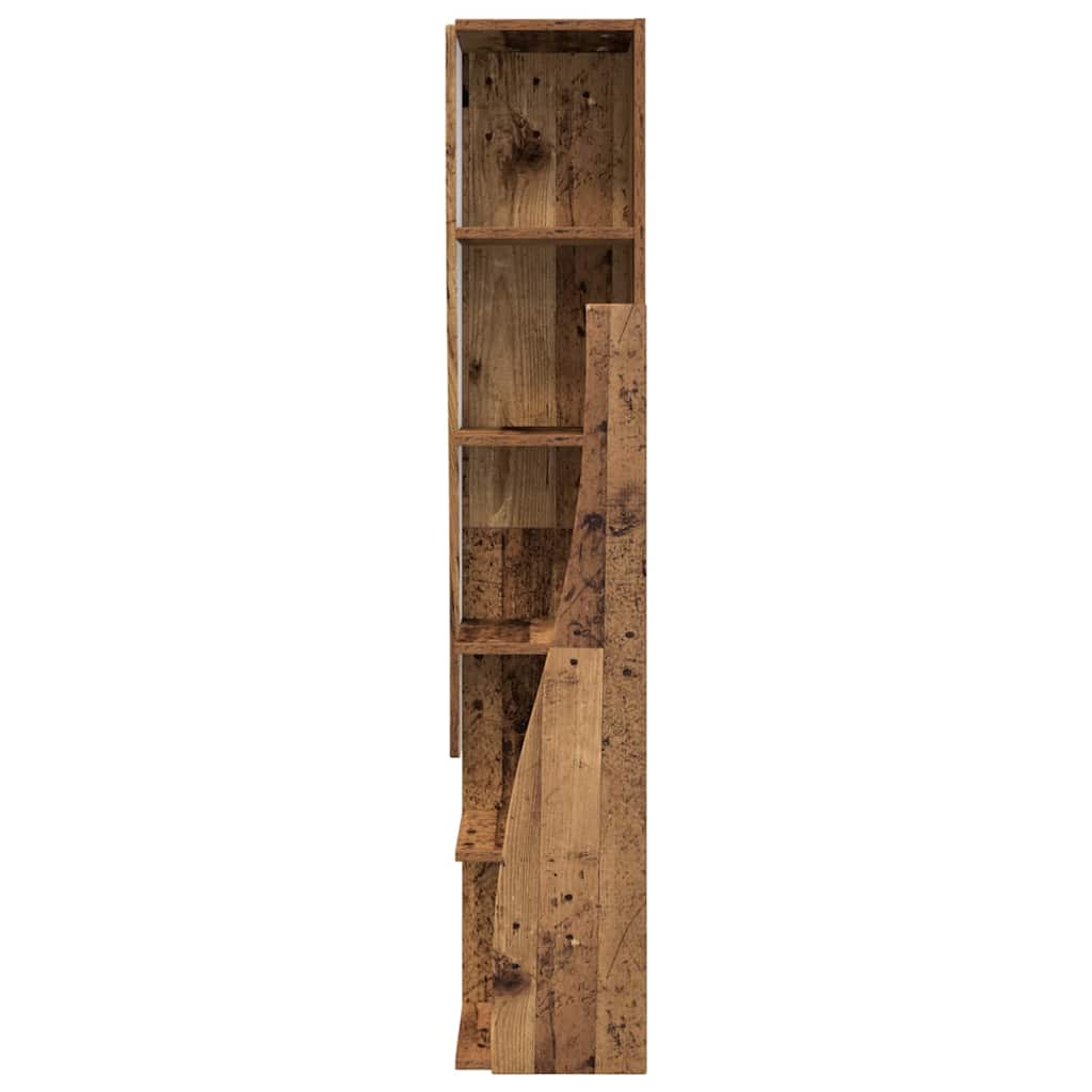 Dulap de colt Alb 27,5x27x140cm Lemn compozit — imaginea 7