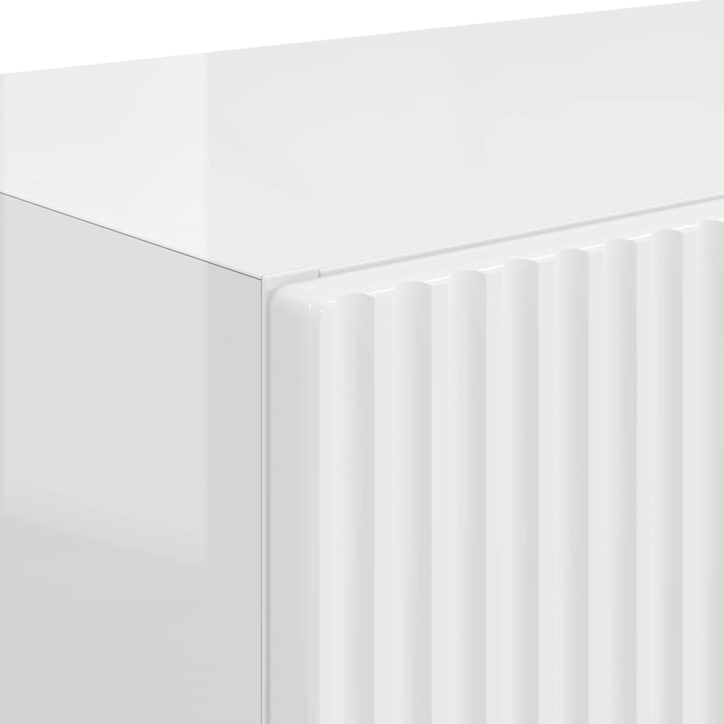 Dulap TV de perete Alb lucios 59,5 x 31 x 40 cm Lemn compozit — imaginea 10