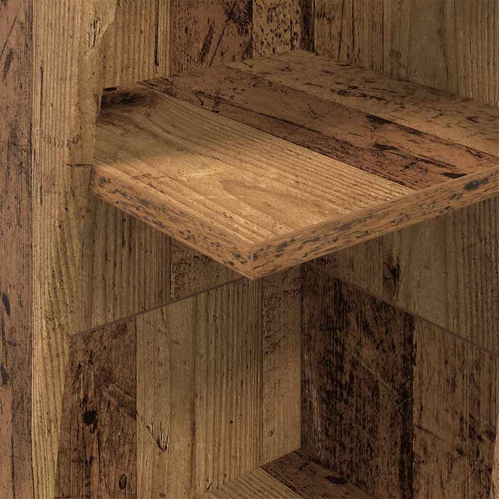 Dulap de colt Alb 27,5x27x140cm Lemn compozit — imaginea 9