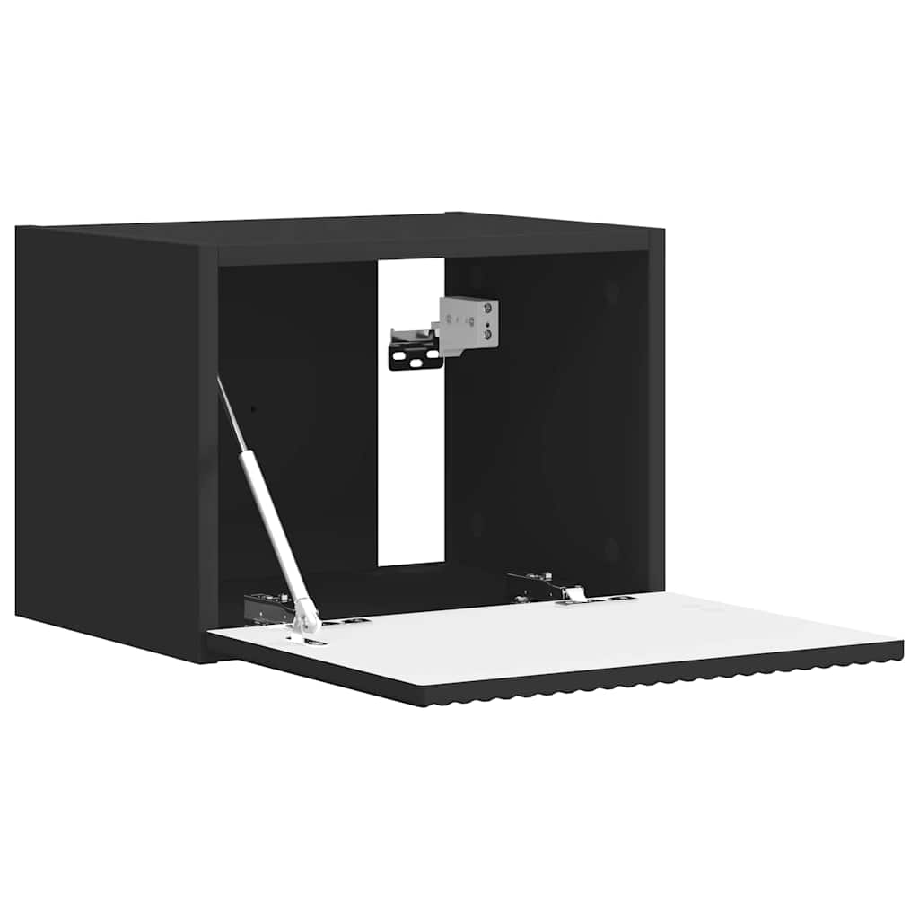 Dulap TV de perete Negru 60 x 31 x 29.5 cm Lemn compozit — imaginea 6