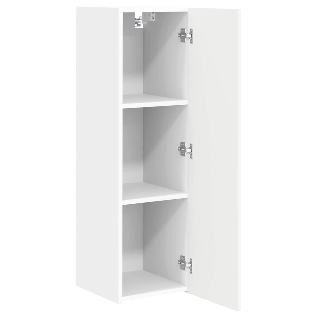 Dulap TV de perete Pe perete Alb 30 x 31 x 100 cm Lemn compozit — imaginea 6