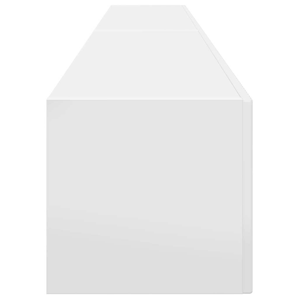 Dulap TV de perete Pe perete 2 pcs Alb Lucios 60 x 31 x 29.5 cm — imaginea 9