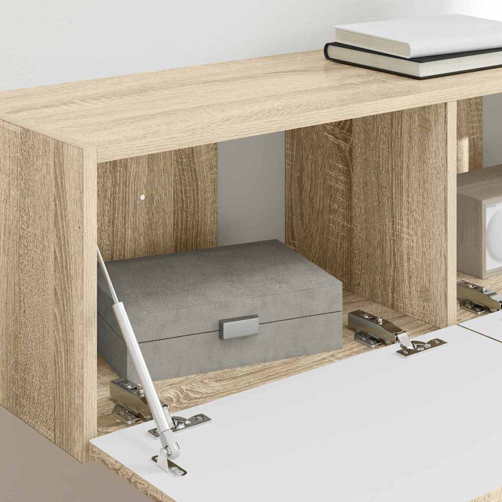 Dulap TV de perete 2 pcs Sonoma 60 x 31 x 29.5 cm Lemn compozit — imaginea 5